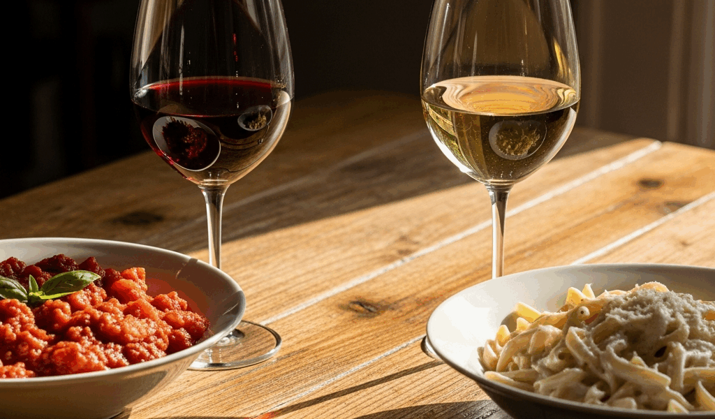 Wine Pairing with Pasta Red or White Depends on the Sauce
