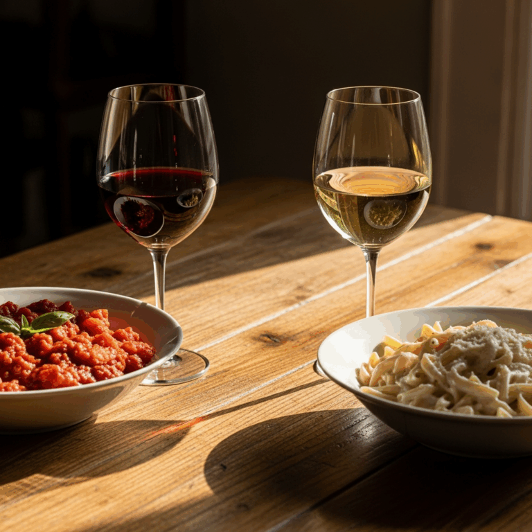 Wine Pairing with Pasta Red or White Depends on the Sauce